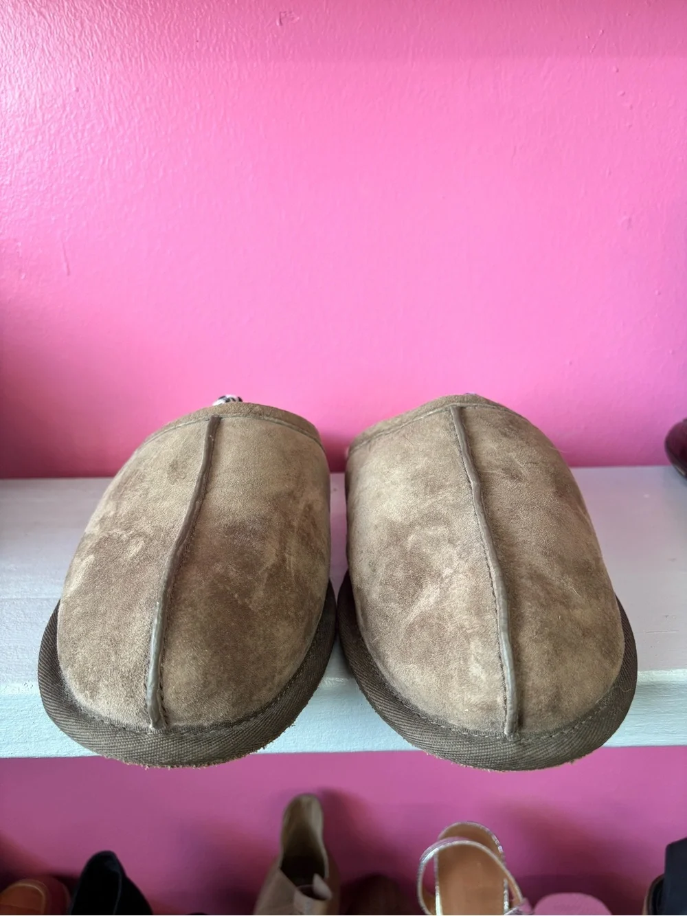 UGG Men's Tan Suede Slip-On Loafers